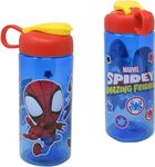 Zak Designs Spidey & Friends 16.5oz Sullivan Water Bottle - Kids Sports Water Bottle - Elegant and Lightweight Water Bottle - Made of Durable BPA-Free Plastic