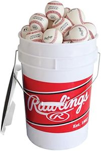 Rawlings | Official League Competition Grade Baseballs | ROLB1X | Game/Practice Use | Youth/14U | Bucket | 24 Count