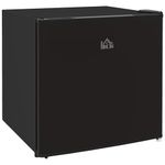HOMCOM Tabletop Mini Freezer with 35 Litre Capacity, Small Freezer with Reversible Door, Adjustable Temperature and Removable Wire Shelf for Bedrooms, Home Office, Black