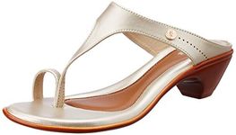 Bata Womens Anjali Silver Heels (6711689),UK 5