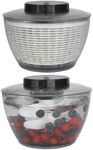 NAATIP Electric Salad Spinner - Fruit Cleaner spinner 2-in-1, 5Qt,Medium,Wash, Spin & Dry Salad Greens