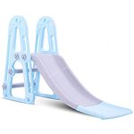 baybee smoby Slide Foldable Baby Garden Slider for Kids - Plastic Garden Slide for Kids/Toddlers/Indoor/Outdoor preschoolers for Boys and Girls Age Group-1 to 5 Years-Blue