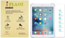 iFlash Tempered Glass Screen Protector for Apple iPad Air 1/2 & iPad Pro 9.7" - Scratches Proof & Bubble Free - Maximize Resale Value - 99.99% Clarity & Touchscreen Accuracy (1 Pack)