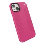 Speck iPhone 14 Plus Case - Drop Protection, Scratch Resistant, Dual Layer Slim Phone Case for 6.7 Inch iPhones 14 Plus - Built for MagSafe - Presidio2 Grip - Digital Pink/Blossom Pink/White