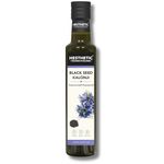 HESTHETIC Cold Pressed Black Seed Oil 250ml | Pure Kalonji (Mangraila Tel) Edible Virgin Oil | High-Thymoquinone Food-Grade Nigella Sativa for Cooking, Salad & Daily Wellness | Glass Bottle