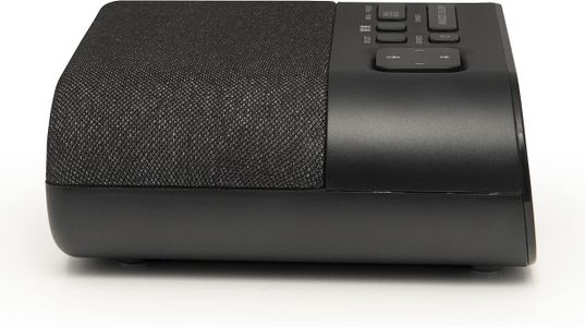 Groov-e Roma DAB/FM Clock Radio – USB Charging, LED Display, 40 Presets, Black