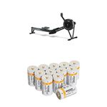 Concept 2 Model D Indoor Rower with PM5 Monitor, Black with Amazon Basics Batteries