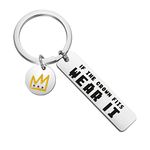 KEYCHIN Dream Ranboo Keychain SMP Gifts If the Crown Fits Wear It Jewelry Ranboo Quote Gifts For SMP Gamer, If the Crown K-s, Babysitter