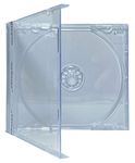 mediaxpo Protect Your Music Collection Assembled CD Jewel Cases with Clear Tray - 10.4 mm Standard Size, Premium Quality (Clear) (Pack of 50)