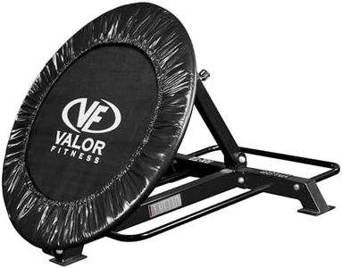 Valor Fitness Adjustable Medicine Ball Rebounder Trainer with Ball Storage – 8-Position Rebounder Trampoline for Strength Training, Core Workouts, Physical Therapy, and Home Gym Use