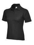 Uneek clothing Women's Polo Shirt, black