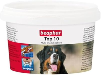 Beaphar Top 10 Vitamin Tablets for Dogs, 180-Count