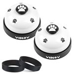 Pet Training Bells, VIMOV Set of 2 Dog Bells for Potty Training and Communication Device, White