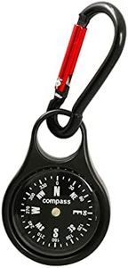 Boussole Porte-Clés, Boussole Mousqueton,Waterproof étanche aux chocs Portable Boussole,Boussole Survie Multifonctionnelle Professionnelle,pour Sports de Plein air Navigation, Camping, Randonnée 1PCS
