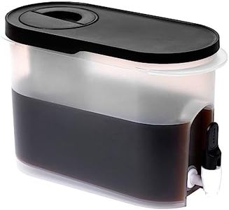 JILLMO Gallon Cold Brew Coffee Maker, 3/4 Gallon Iced Coffee Pitcher with Steel Mesh Filter and Spigot, Black
