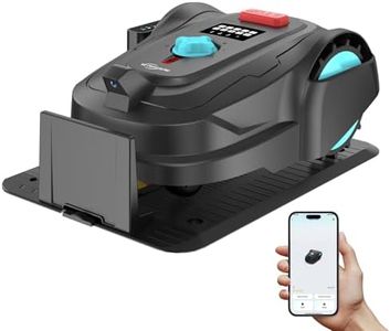YARDCARE M800Plus Cordless Robot Lawn Mower with GPS + 3D Visual Navigation, Bow-Shaped Path Mowing, APP Control, 4.0Ah Automatic Robotic Lawnmower for 1/5 Acre, Obstacle Avoidance, Height Adjustment