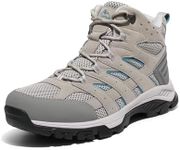 NORTIV 8 Womens Waterproof Hiking Boots Outdoor Trekking Mid Backpacking Mountaineering lightweight boots LIGHT GREY US 9 SNHB2212W