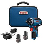 Bosch GSR12V-300HXB22 12V Max Brushless 1/4 in. Hex Two-Speed Screwdriver Kit with (2) 2.0 Ah Batteries