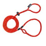 Harness Lead No Pull Dog Harness and Leash Set, Anti Pull Dog Harness for All Breeds and Sizes, One-Piece Cushioned Rope Design Safely Prevents Escaping and Pulling (Medium/Large, Red/Reflective)