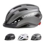 Bike Helmet Men Womens Cycle Helmets Adults LEPESFON with Visor Light Breathable Mountain Bike Helmet and Mens Road Bike Helmet Adjustable Bike Helmet Women 56-61cm (CarbonFiber Black)