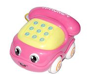 Sevriza® Pink Smart Phone Cordless Feature Mobile Phone Toys Mobile Phone for Kids Phone Small Phone Toy Musical Toys for Kids Smart Light.