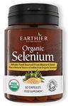 Organic Selenium 200mcg plus Iodine and Silica - Selenium contributes to normal Thyroid and Immune function – 2 Month Supply - Whole Food Supplement - Certified Organic by Soil Association