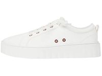 Roxy Women's Sheilahh Slip on Platform Sneaker Shoe, White, 8