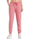 Amazon Brand - Symbol Women's Regular Fit Winter Track Pants (SYWHJOG320_Lt Pink_2XL)