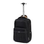 Assembly Rover Trolley Backpack 30L, Heavy-Duty Polyester, Anti-Theft Lock, USB Charging, Felt-Lined 15.6" Laptop Bag Black