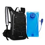 GUSTAVE® Hydration Backpack with 2L Hydration Bag for Hiking Cycling Running MTB, BPA Free Hydration Backpack Professional Hiking Backpack for Men Women Kids, Trekking and Cycling Accessories