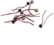 uxcell 10pcs 4mm x 1.5mm Mini Electret Microphone Condenser Pickup W Lead