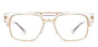 Lenskart Studio | Hip Hop Ft. Divine | Crystal Full Rim Hexagonal Zero Power Bluecut & Antiglare Computer Eyeglasses For Eye Protection And Strain | Men & Women | Large | LK E000046