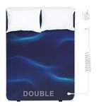 ConBlom Earthing Mat UK, Grounding Mat for Double Bed, 10% Silver Fiber & 90% Soft Leather, Grounding Mattress Pad for Improved Sleep, Reduced Anxiety, Pain, Inflammation, Headache Relief (Double)