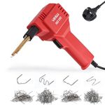 YIHUA 960-V90 Plastic Welding Kit Plastic Welder High Power with LED Light 200 Hot Staple for Plastic Crack Repair Welding Tools Car Bumper Repair Gas Tank Plastic Repair Thick Plastic Repair(UK Plug