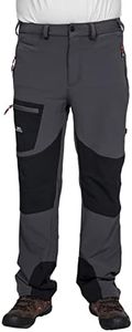 Trespass Homme Passcode Insectifuge Stretch Randonnée Pantalons, Tourbe, M EU
