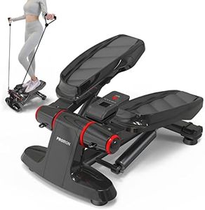 PROIRON Stepper con Pedales Grandes y cómodos, Carga 122kg -Máquina de Step para Hacer Ejercicio de gluteos y Cardio -Step Fitness con Pantalla Multifuncional y Cintas de Entrenamiento…