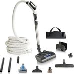 Premium 35 ft Universal Central Vacuum Hose Kit, Wessel Werk Power Nozzle, Pigtail Connection, Universal Premium Prolux Central Vacuum Kit