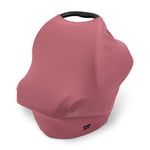 Simka Rose Breathable Nursing Cover Up and Car Seat Cover for Babies - Breastfeeding Cover for Baby Boy & Girl - Adjustable Stretchy Infant Carseat Canopy Carrier Cover for Summer - Must Have Registry