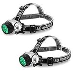 iPower 21-Bulb High Intensity Green Light LED Grow Room Headlamp, 2 Pack, 2-Pack