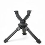 Rifle Shooting Rest with V Yoke, 6.4-9.8 inches Adjustable Height Aluminum Hunting Stand, Gun Rifle Tripod