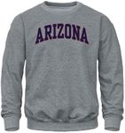 Barnesmith University of Arizona, Wildcats, Adult Unisex Crewneck Sweatshirt, Classic, Charcoal Grey, Large