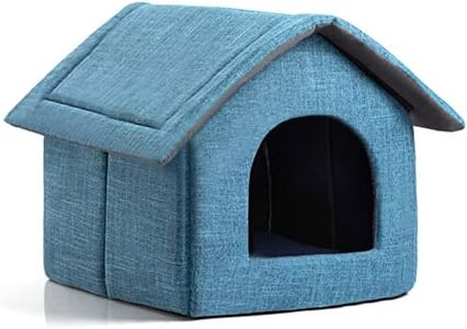 Hollypet Cozy Pet Bed House Warm Cave Sleeping Bed Puppy Nest for Cats and Small Dogs, Blue