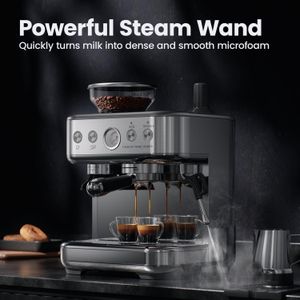 Aptliton Bean-to-Cup Coffee Machine – 15-Bar Pump, Instant Heat, Eco-Friendly