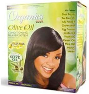 Africa's Best Organics Olive Oil Extra Virgin Relaxer Regular Value Pack