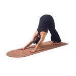 Orae Sequence Cork Yoga Mat Large - Free Carry Strap Included | Premium Mat with Aesthetic Design for Yoga, Pilates | Non-Slip Grip, Anti-Skid on Floor, 6 mm Thick Cushion for Joints Support | Yogi Approved