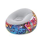 Bestway Graffiti Air Chair Colourful 112 x 112 x 66 cm