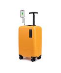 MOKOBARA The Float - Cabin Luggage Polycarbonate 8 Wheel Trolly Luggage Hardsided Suitcase with Built in TSA Lock (Sunnyside Yellow)