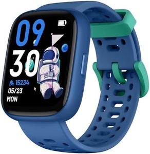 VERFIT Smart Watch for Kids with Find My, 1.83" Fitness Tracker Watch No APP No Phone Needed, Pedometer, Heart Rate, Sleep Monitor, IP68, Puzzle Games for Girls Boys Teens 5-16, Gift, Blue