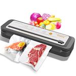 10 Vacuum Sealer Bag & 2023 UPGRADED MEGAWISE VACUUM SEALER MACHINE Model B w/ 4 Food Type (Cold Wet Moist Dry) & 3 Bag Type (Thick Medium Thin）Huge Upgrades