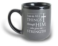 Abbey Gift 4.25" I Can Do All Things Contemporary Boxed Mug, Multicolor